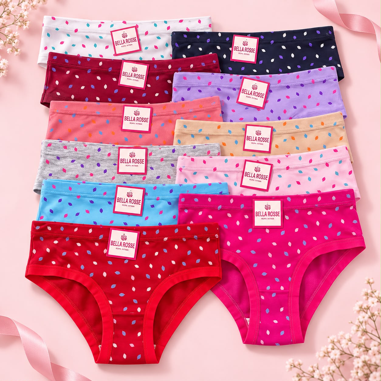 12 TRUZAS TALLA M HOJITAS COSTURA PLANA                                                             