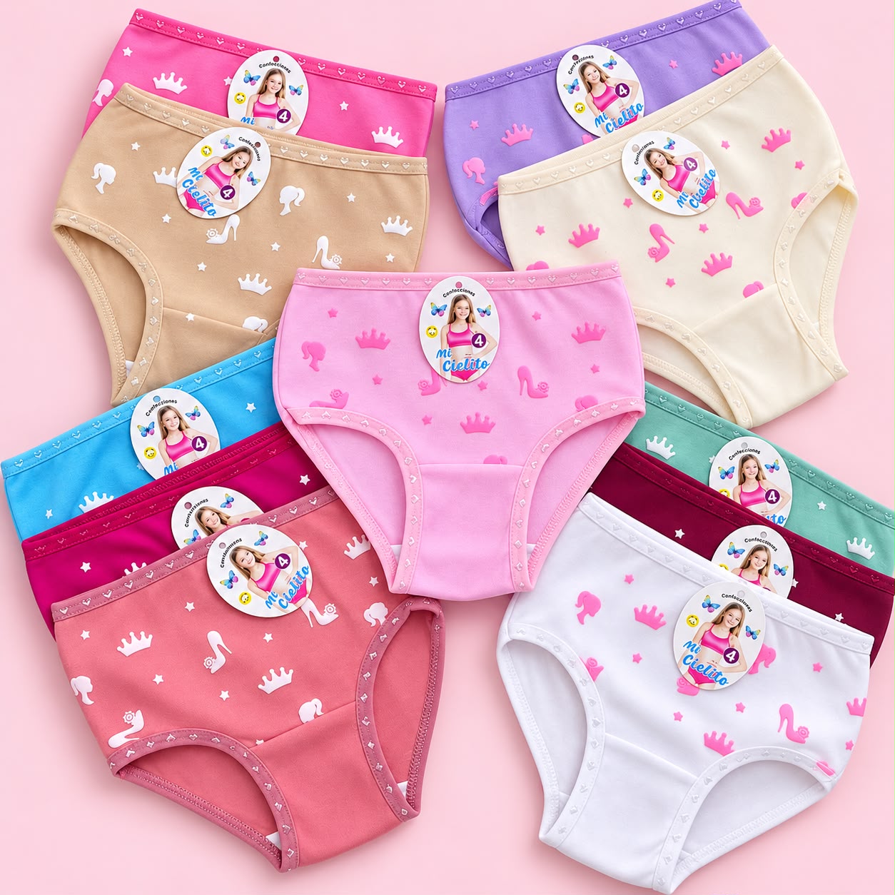 PACK 12 TRUZAS NIÑAS TALLA 4 A 14                                                                   